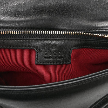 Gucci Lambskin Matelasse Medium GG Marmont Shoulder Bag Black 6 of 11