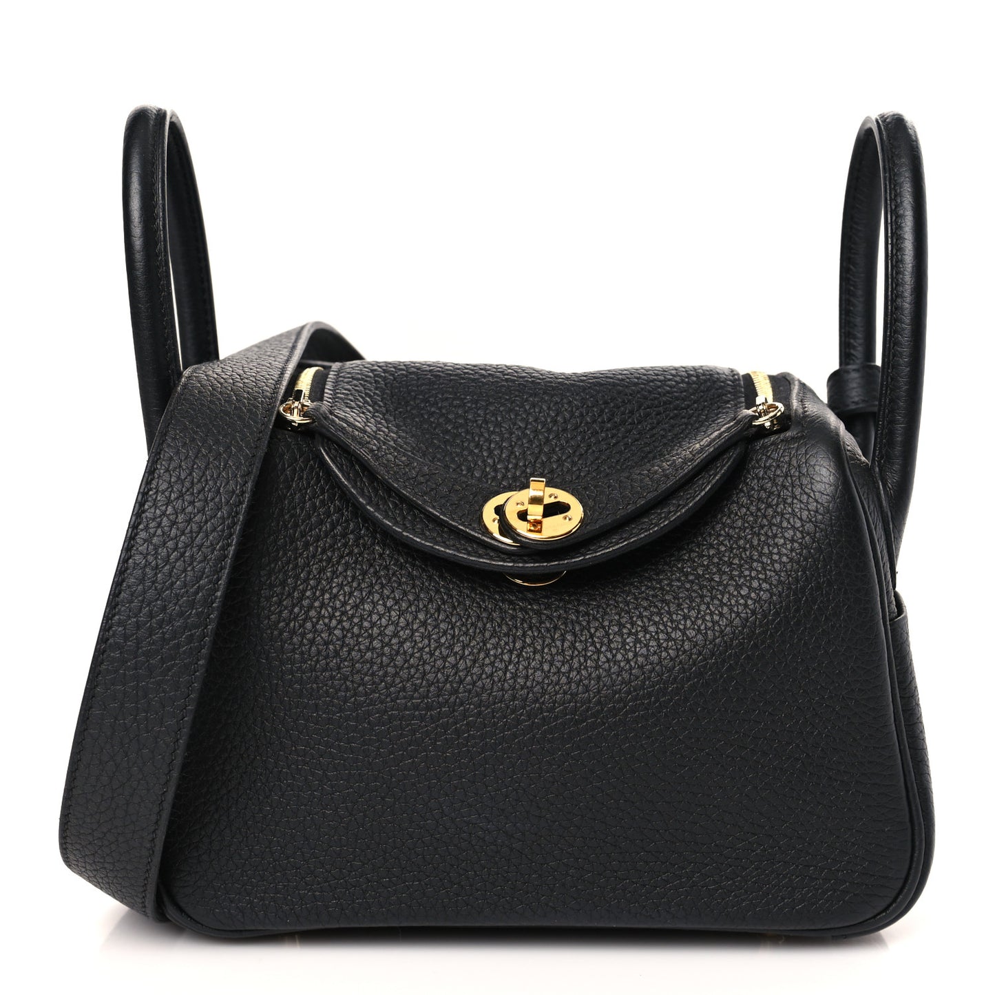 Taurillon Clemence Mini Lindy 20 Black