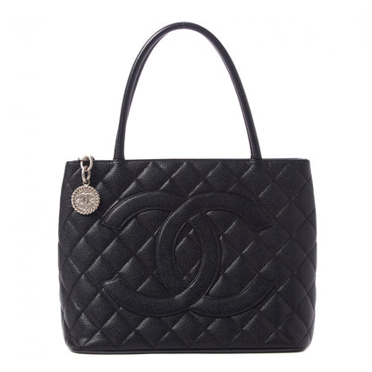 Chanel Caviar Quilted Medallion Tote Black 1 of 12