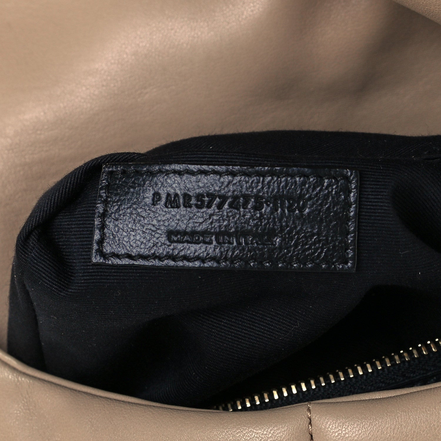 Saint Laurent Lambskin Quilted Medium Loulou Puffer Monogram Chain Satchel Dark Beige 7 of 10