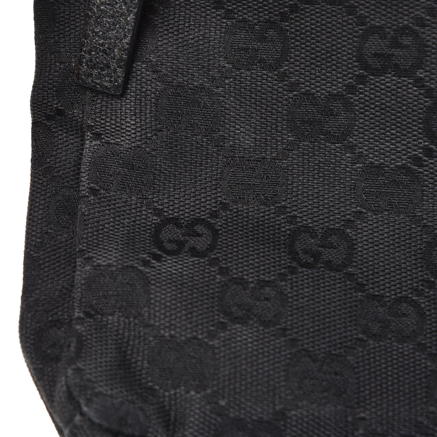 GG Monogram Double Pocket Belt Bag Black