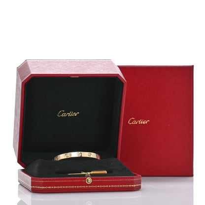 Cartier 18K Yellow Gold 4 Diamond LOVE Bracelet 15 8 of 8