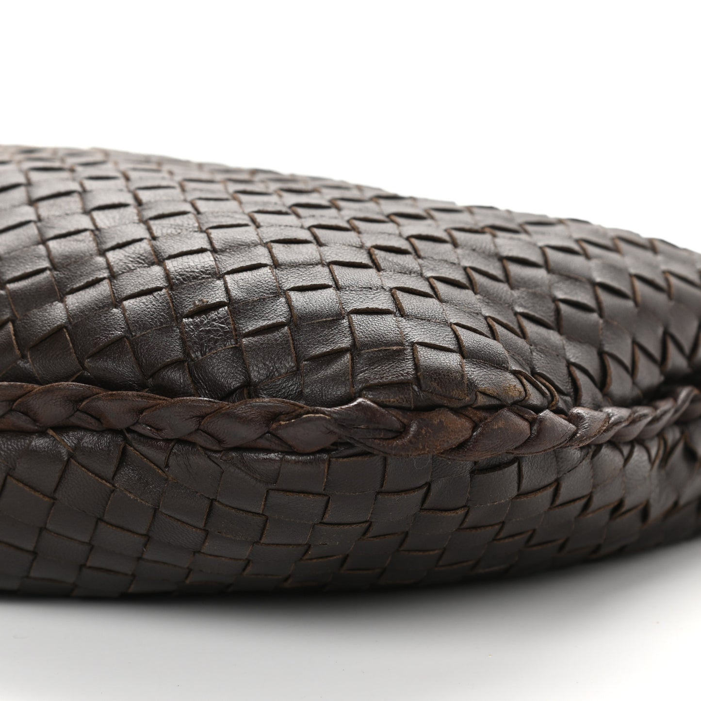 Nappa Intrecciato Medium Veneta Hobo Ebano