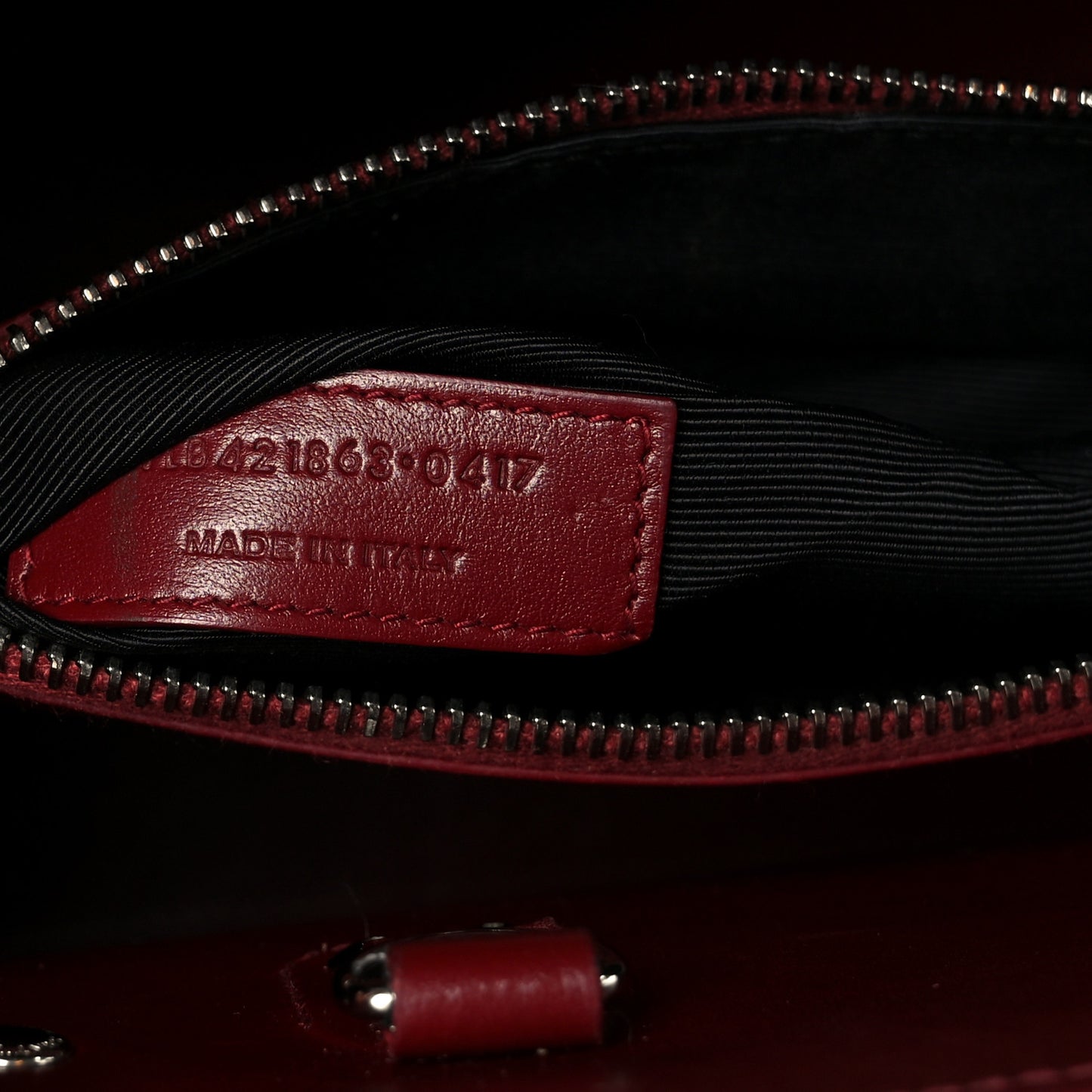 Calfskin Crocodile Embossed Baby Sac De Jour Red