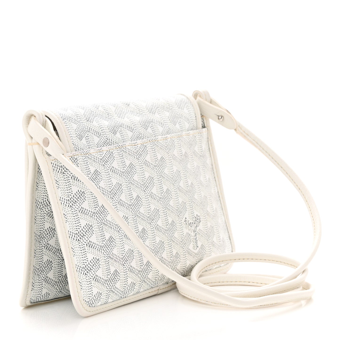 Goyardine Plumet Wallet Clutch White
