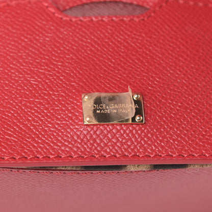 Dolce & Gabbana Dauphine Medium Miss Sicily Satchel Dark Red 7 of 11