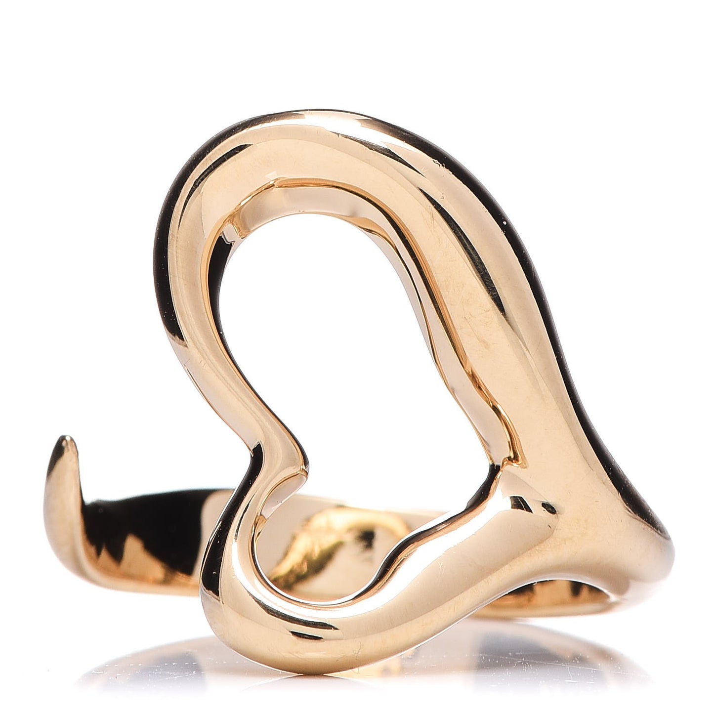 18K Yellow Gold Elsa Peretti Open Heart Ring 54 7