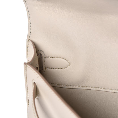 Hermes Swift Kelly Cut Clutch Pochette Beton 19 of 24