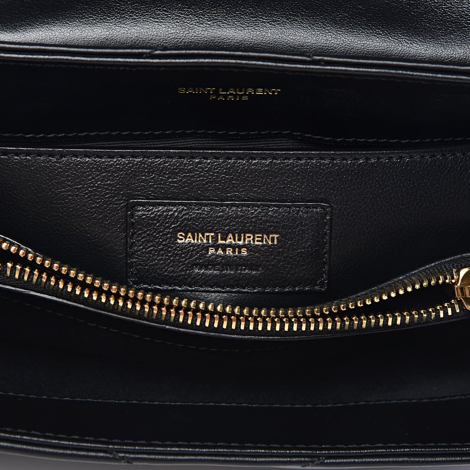 Saint Laurent Calfskin Y Quilted Monogram Small Loulou Chain Satchel Black 7 of 14