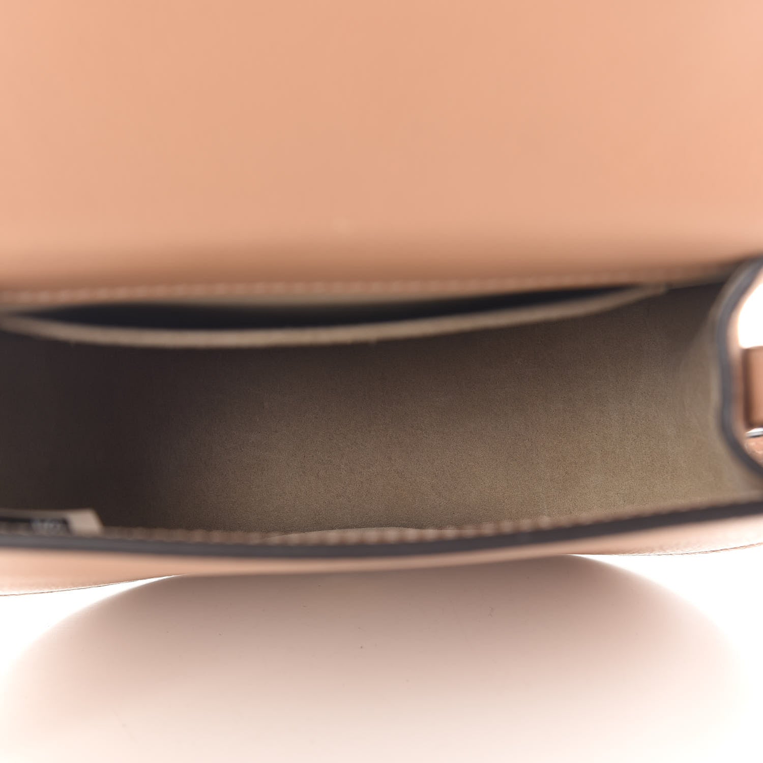 Chloe Calfskin Suede Small Nile Bracelet Bag Biscotti Beige 4 of 9