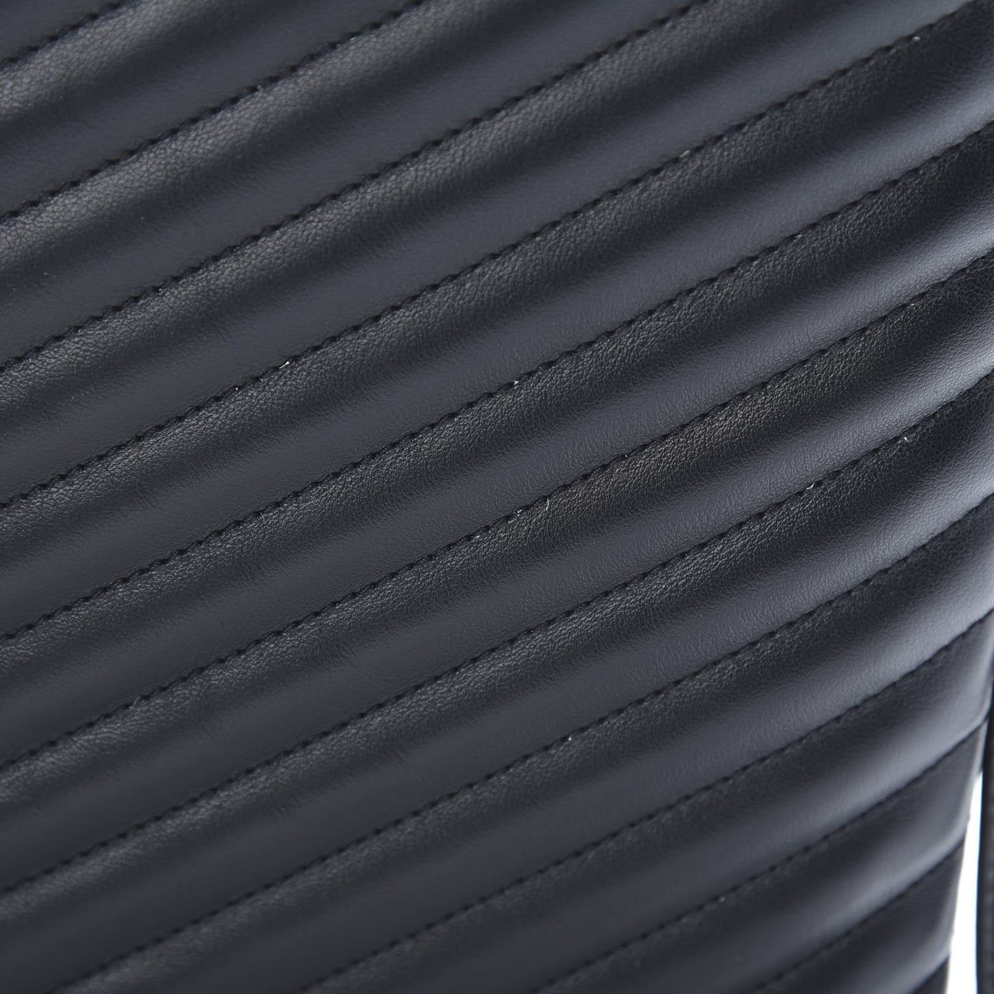 Calfskin Matelasse Chevron Monogram Document Holder Black