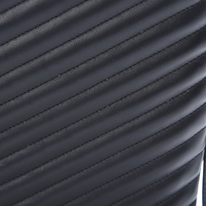 Saint Laurent Calfskin Matelasse Chevron Monogram Document Holder Black 9 of 10