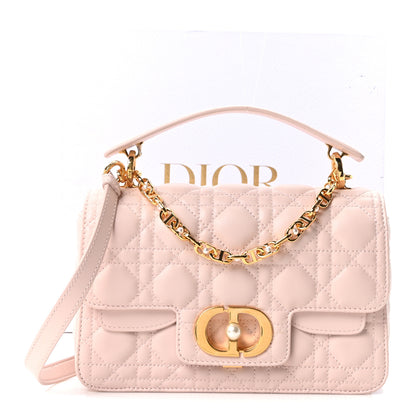 Christian Dior Lambskin Cannage Small Jolie Top Handle Bag Rose Poudre 10 of 10