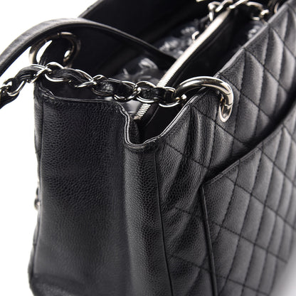Chanel Caviar Quilted Grand Shopping Tote GST Black 17 of 24