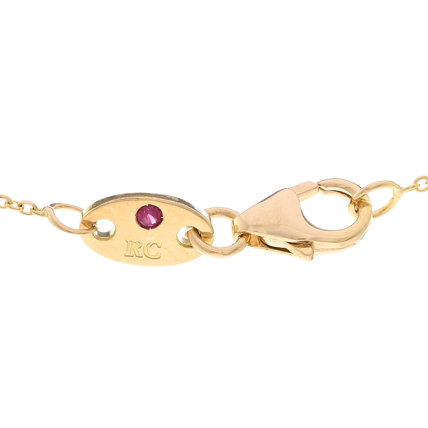 18K Yellow Gold Diamond .23ctw Diamonds By The Inch Five Station Necklace