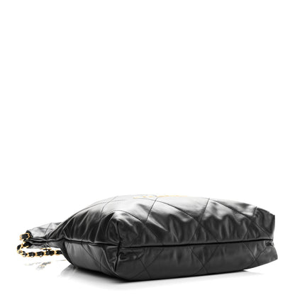 Chanel Calfskin Quilted Small Chanel 22 Black 5 of 11