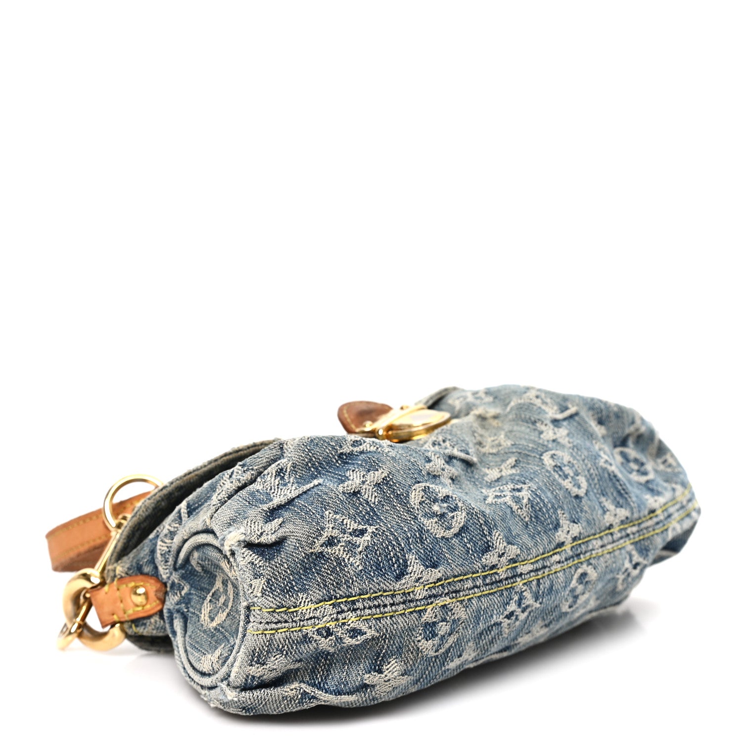 Louis Vuitton Monogram Denim Mini Pleaty Blue 4 of 11