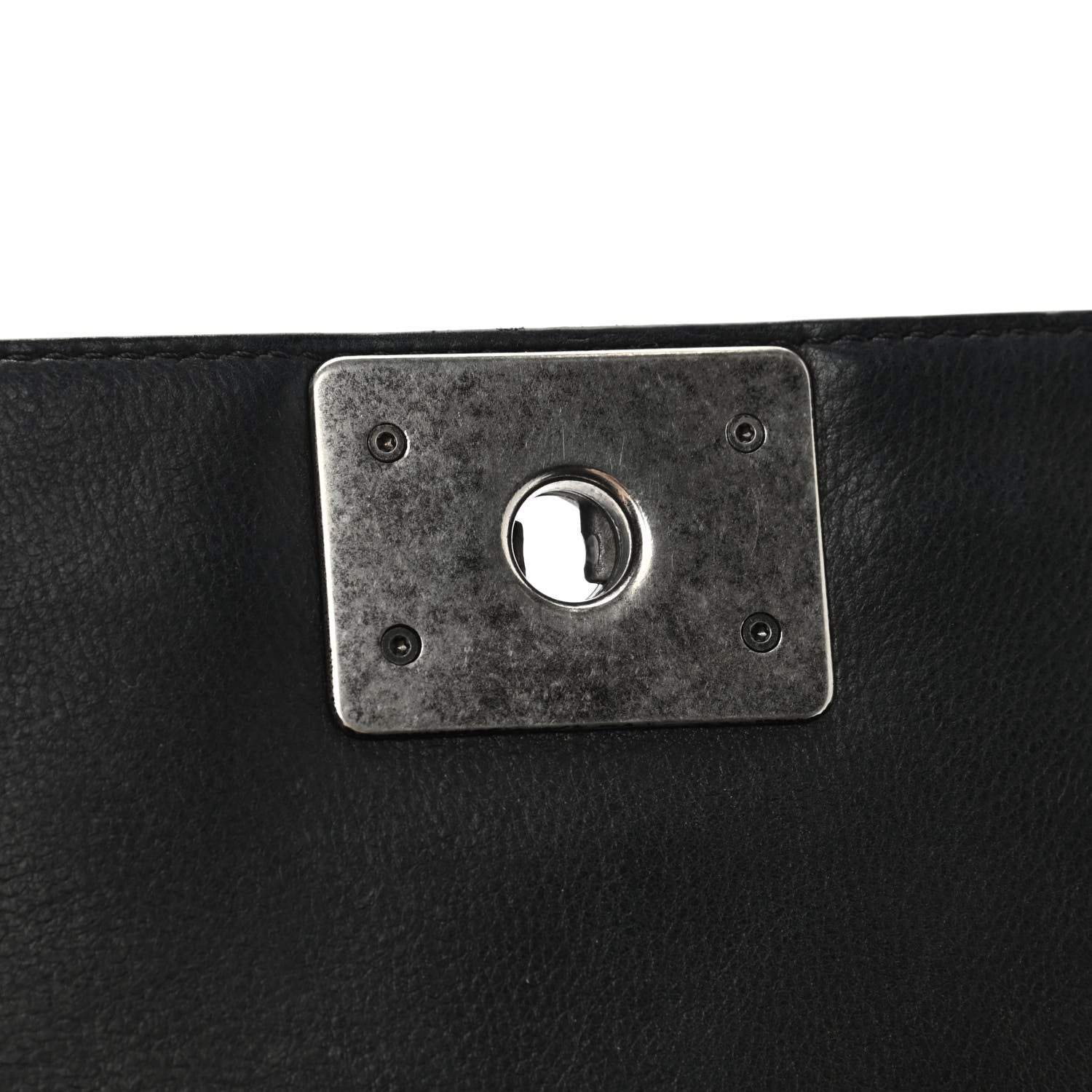Chanel Calfskin Quilted Medium Boy Flap Black 7 of 9