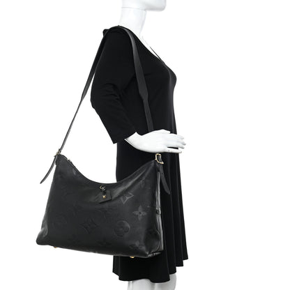 Louis Vuitton Empreinte Monogram Giant CarryAll MM Black 2 of 12
