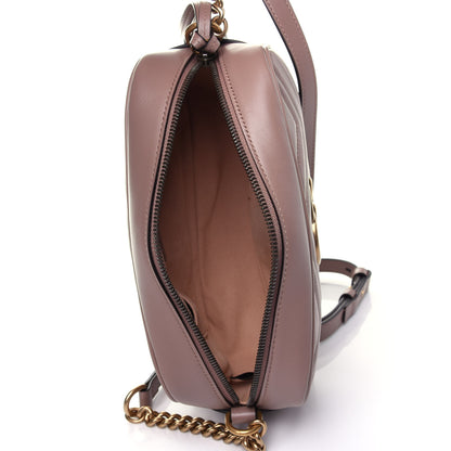 Gucci Calfskin Matelasse Small GG Marmont Chain Shoulder Bag Porcelain Rose 4 of 10