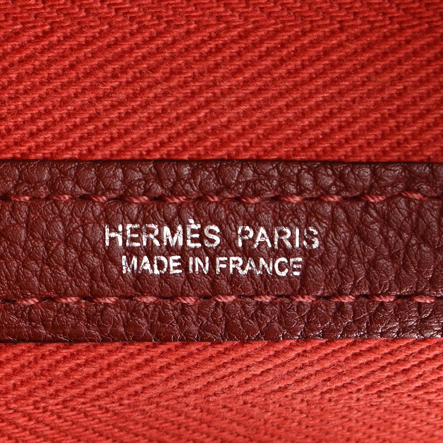 Hermes Chevron Herringbone Toile Negonda Garden Party 36 Rouge Tomate Rouge H 6 of 10