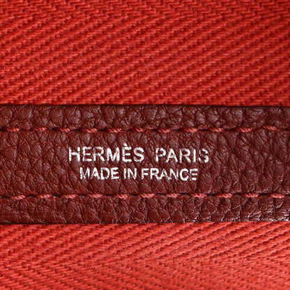 Hermes Chevron Herringbone Toile Negonda Garden Party 36 Rouge Tomate Rouge H 6 of 10