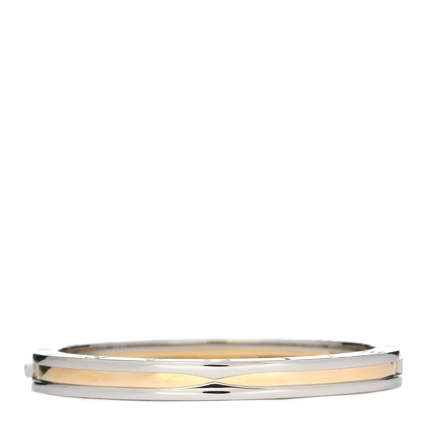 18K Yellow Gold Stainless Steel B.Zero1 Bangle Bracelet