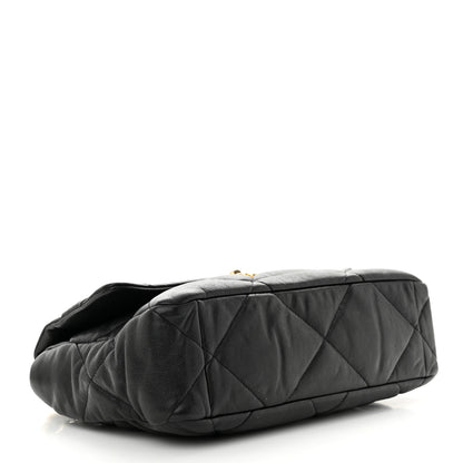 Chanel Lambskin Quilted Large Chanel 19 Flap Black 4 of 16