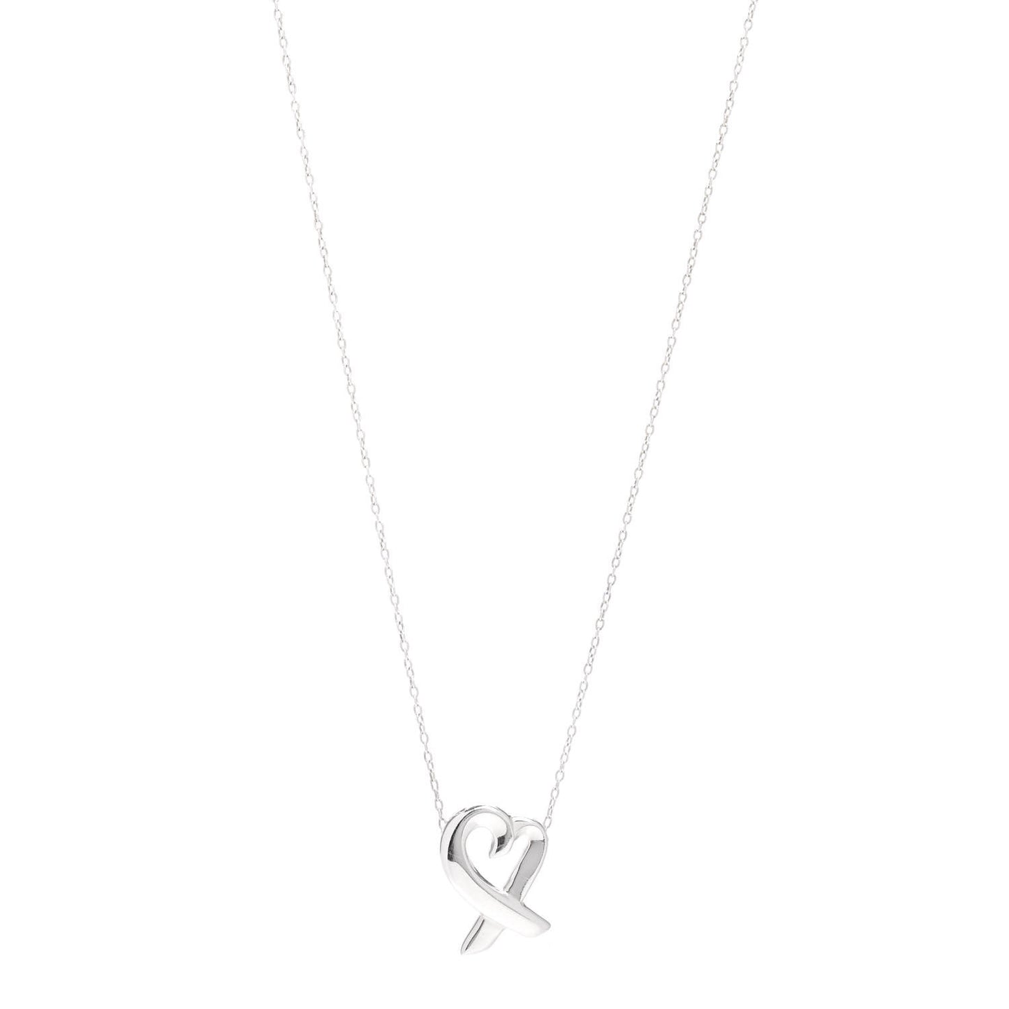 Sterling Silver Small Paloma Picasso Loving Heart Pendant Necklace