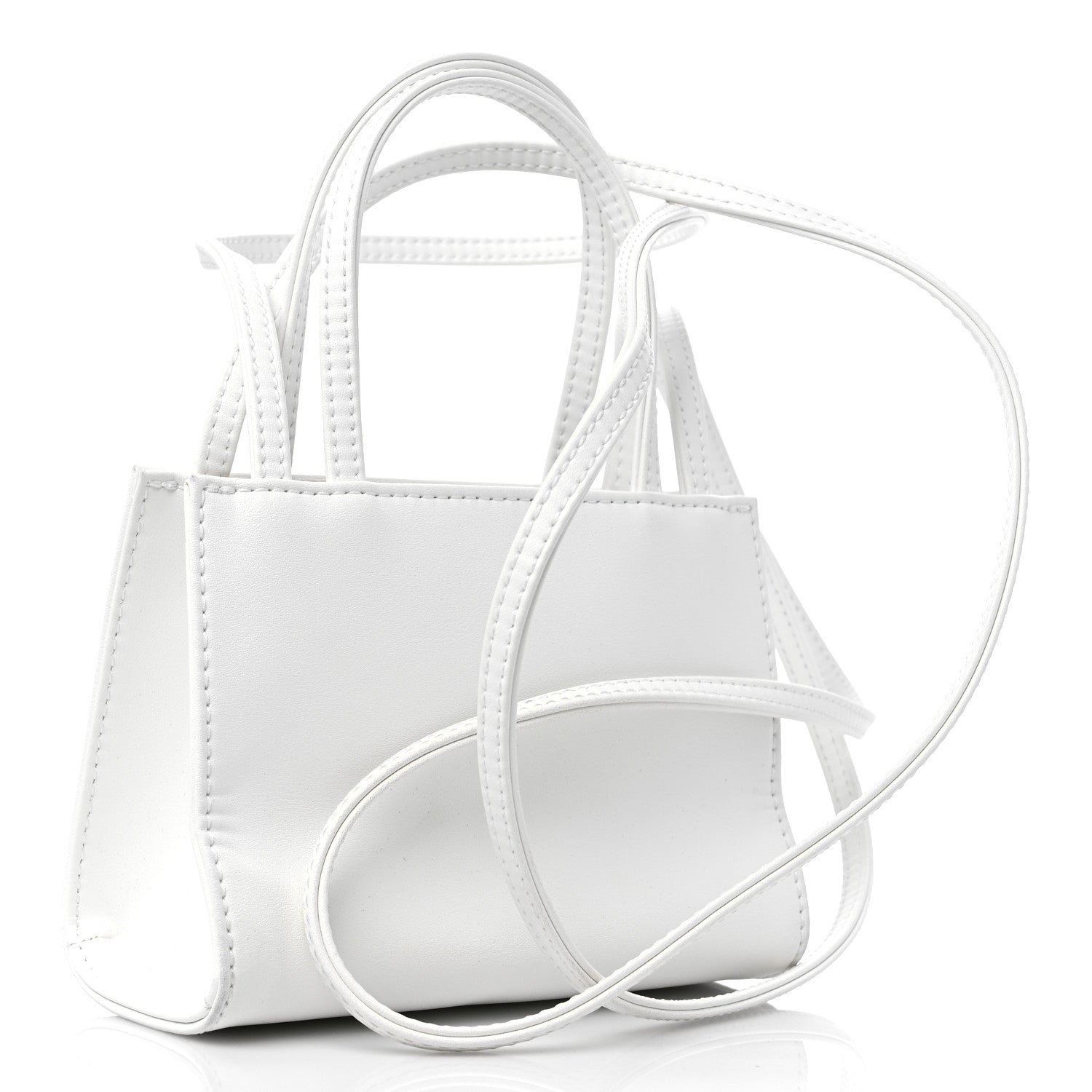 Telfar Vegan Leather Small Shopping Bag White 3 of 12