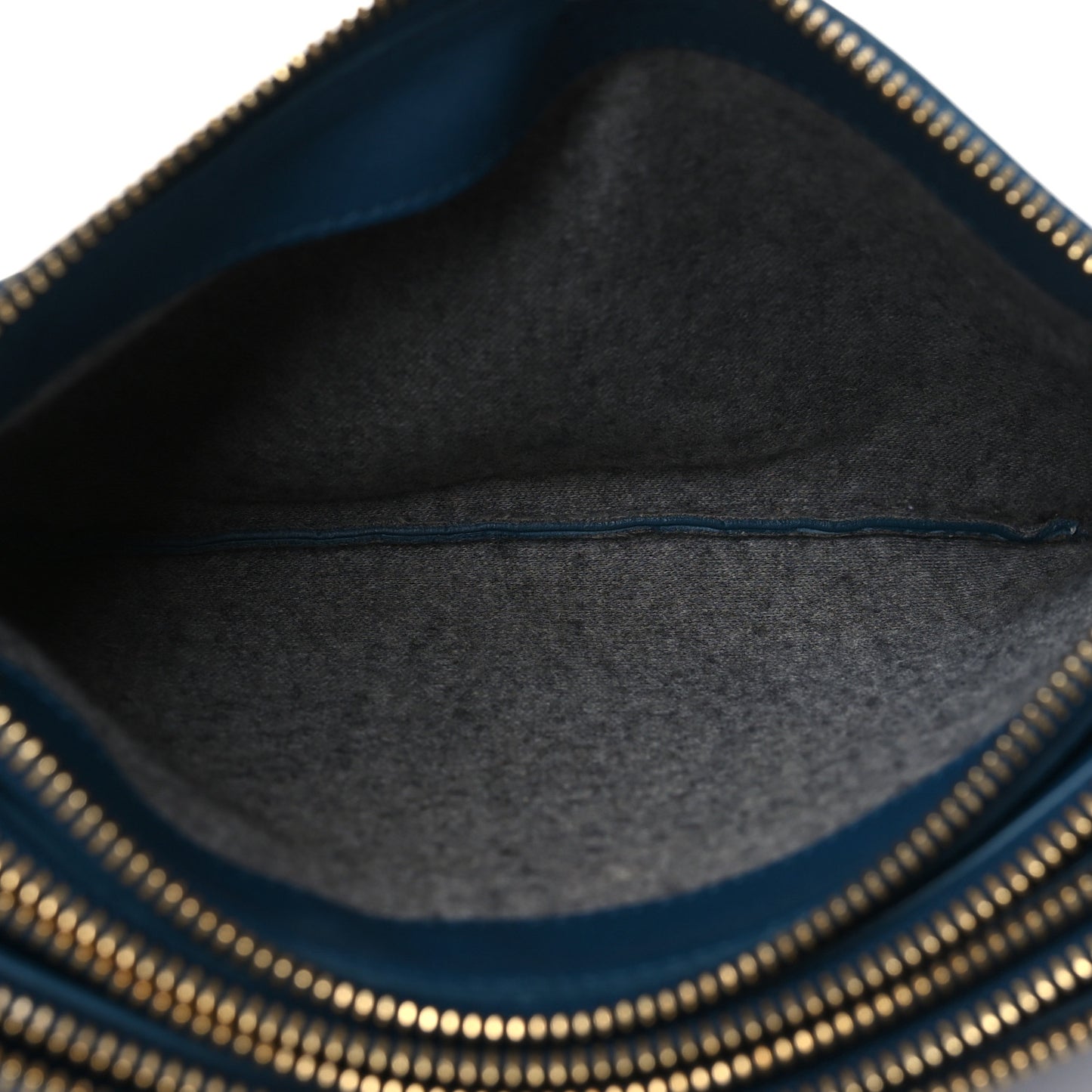 Lambskin Small Trio Crossbody Metallic Blue