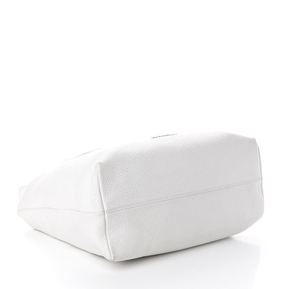 Burberry London Grainy Calfskin Medium Baynard Tote White 4 of 9