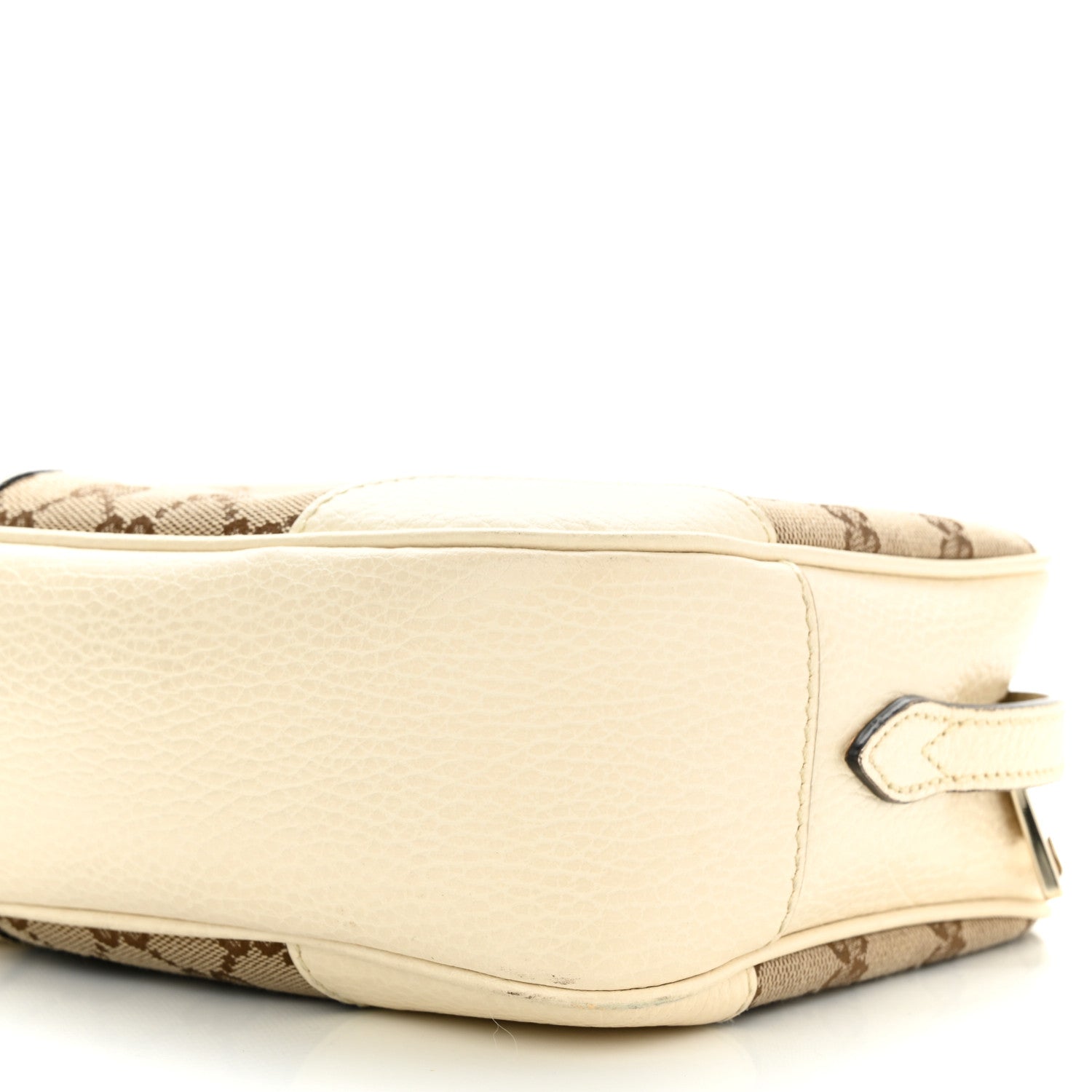 Gucci Monogram Dollar Calfskin Mini Bree Messenger Bag Beige Ebony Avoire 10 of 12