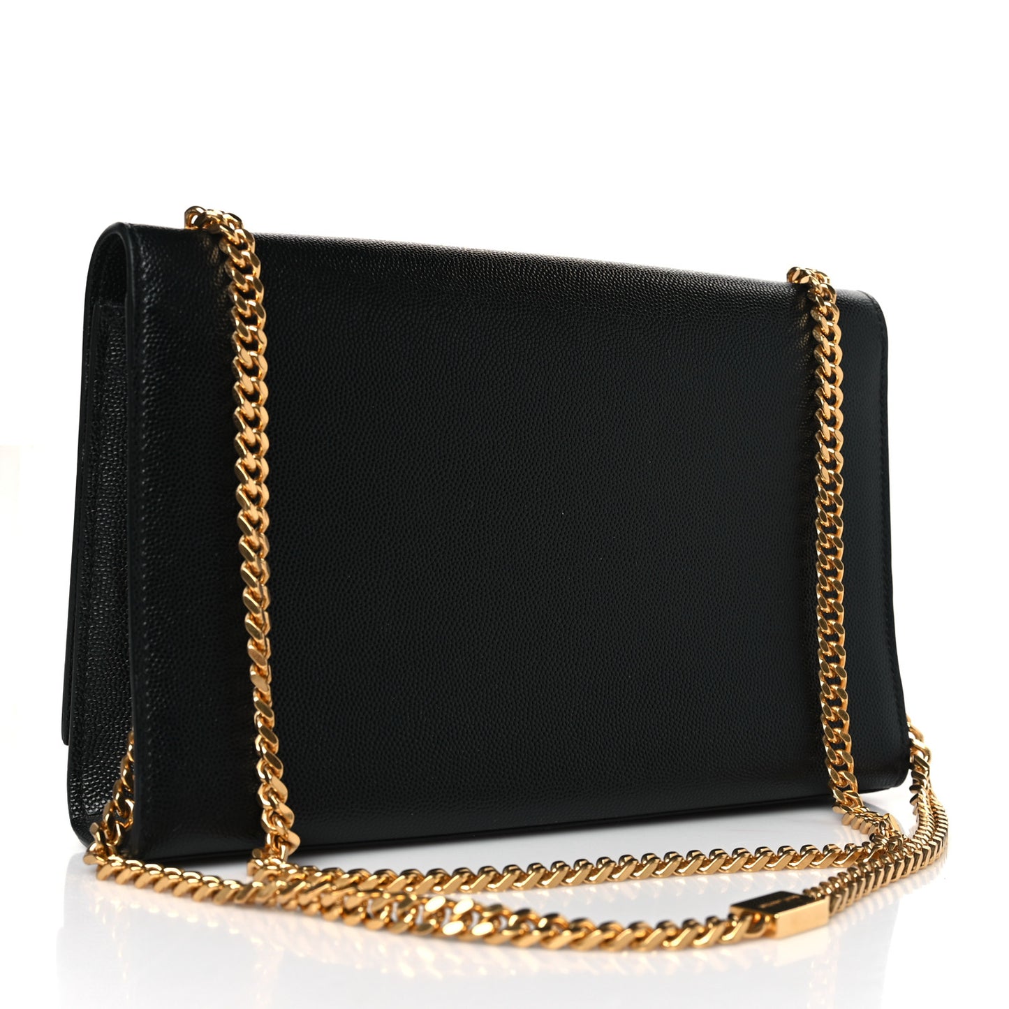 Grain De Poudre Medium Classic Monogram Kate Satchel Black
