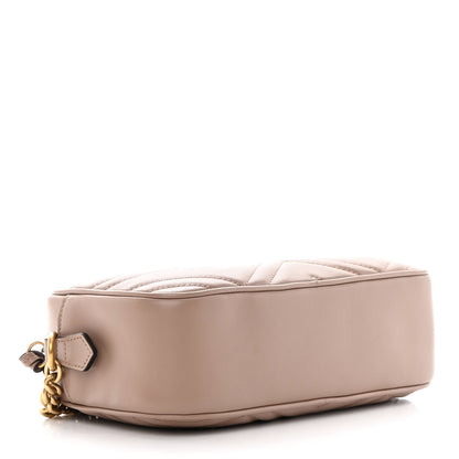 Gucci Calfskin Matelasse Small GG Marmont Chain Shoulder Bag Porcelain Rose 4 of 15