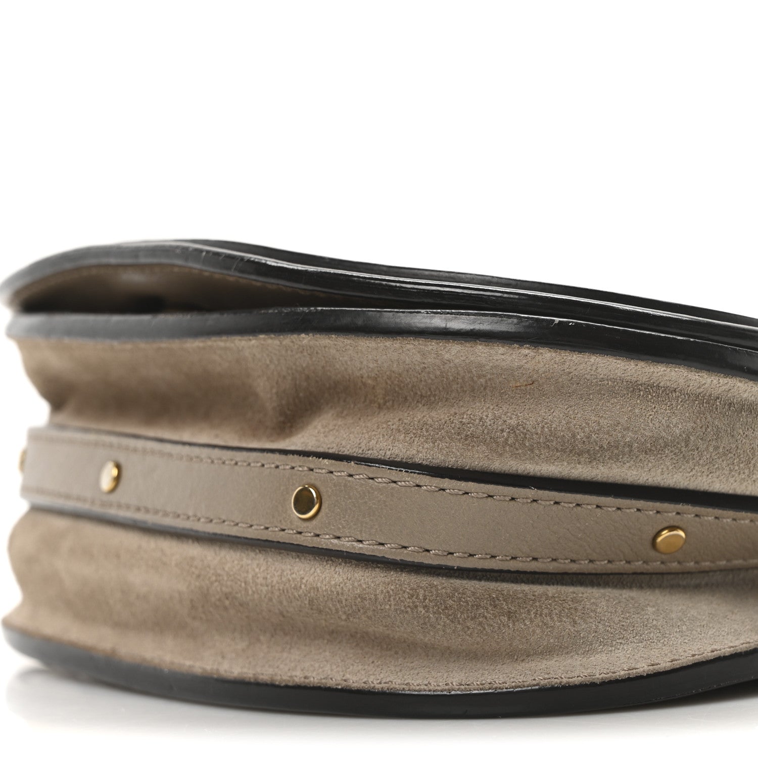 Chloe Calfskin Suede Small Nile Bracelet Bag Motty Grey 11 of 11