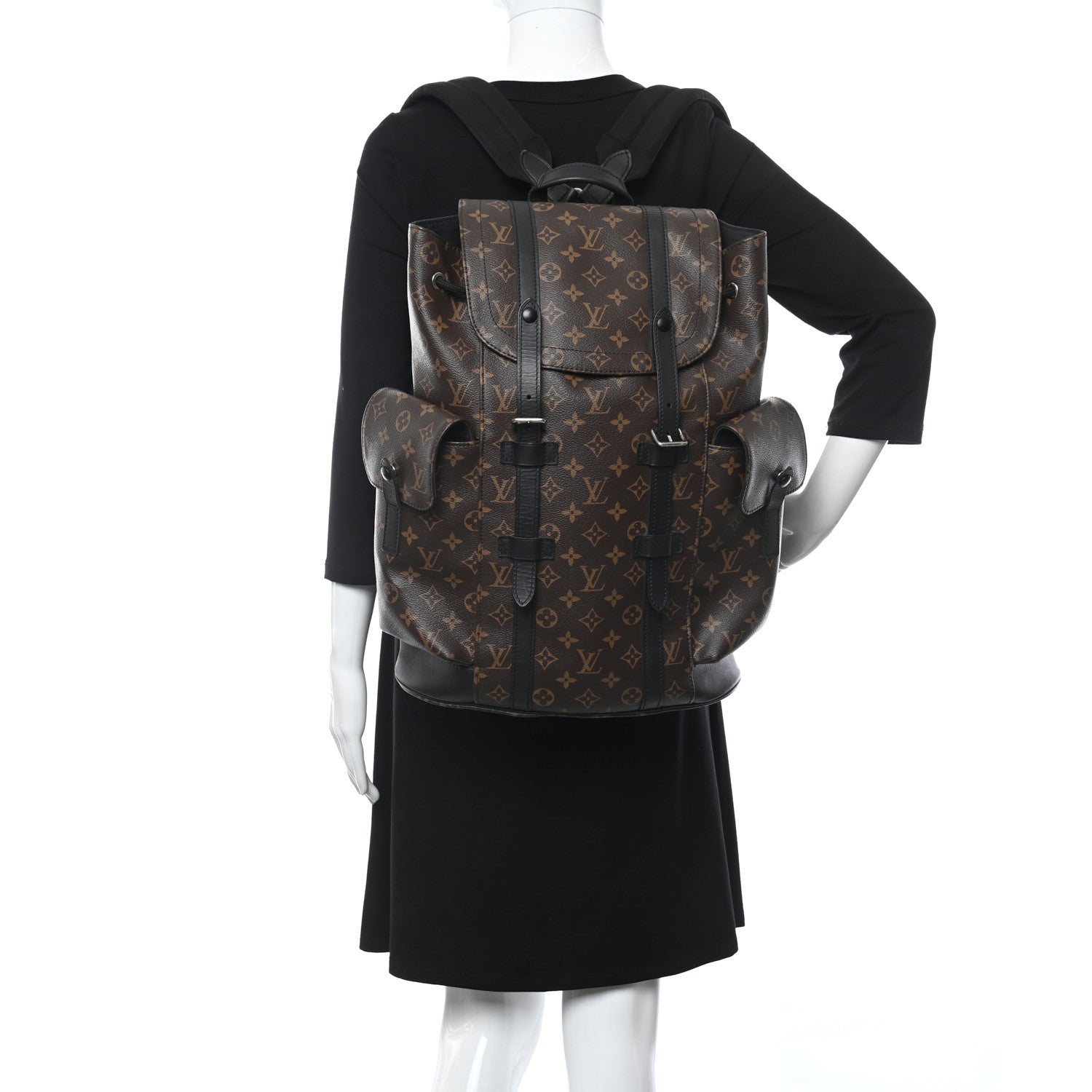 Louis Vuitton Monogram Macassar Christopher PM Backpack 2 of 11
