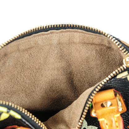Louis Vuitton Monogram Multicolor Mini Sac HL Speedy Black 6 of 7
