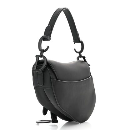 Christian Dior Ultra Matte Calfskin Mini Saddle Bag Black 3 of 10
