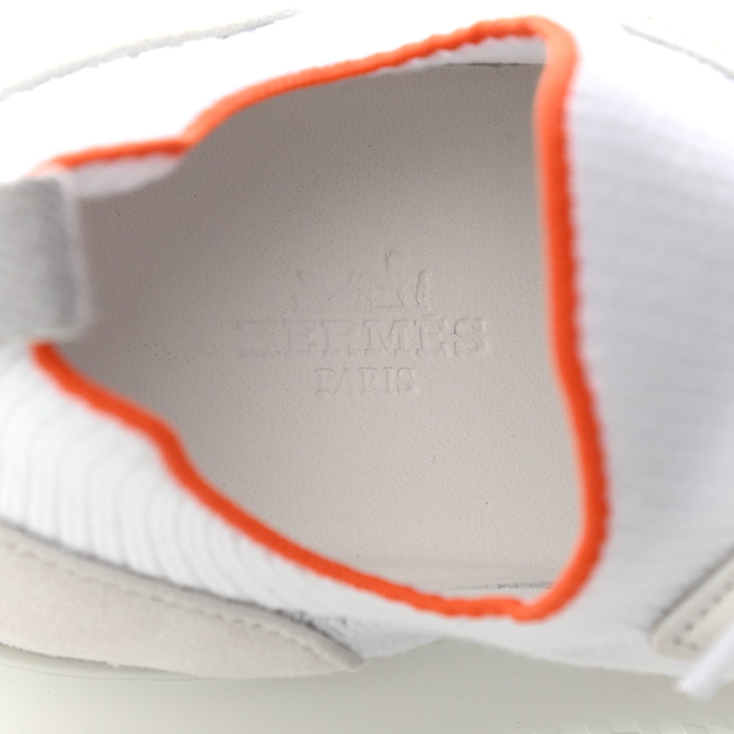 Knit Suede Goatskin Womens Crew Sneakers 37 White Gris