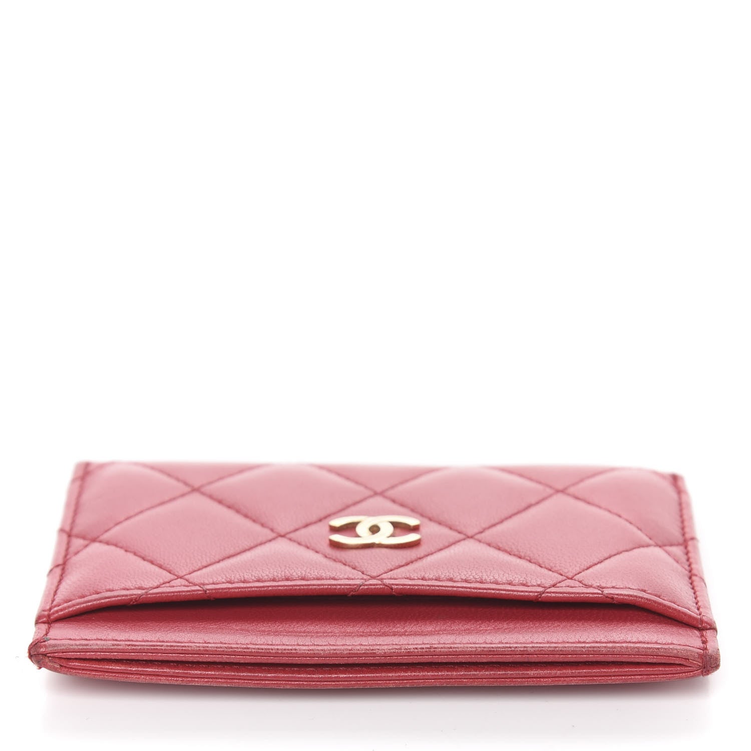 Chanel Lambskin Quilted Card Holder Red 12 of 12