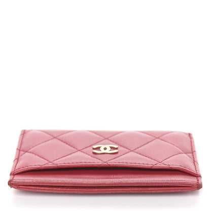 Chanel Lambskin Quilted Card Holder Red 12 of 12