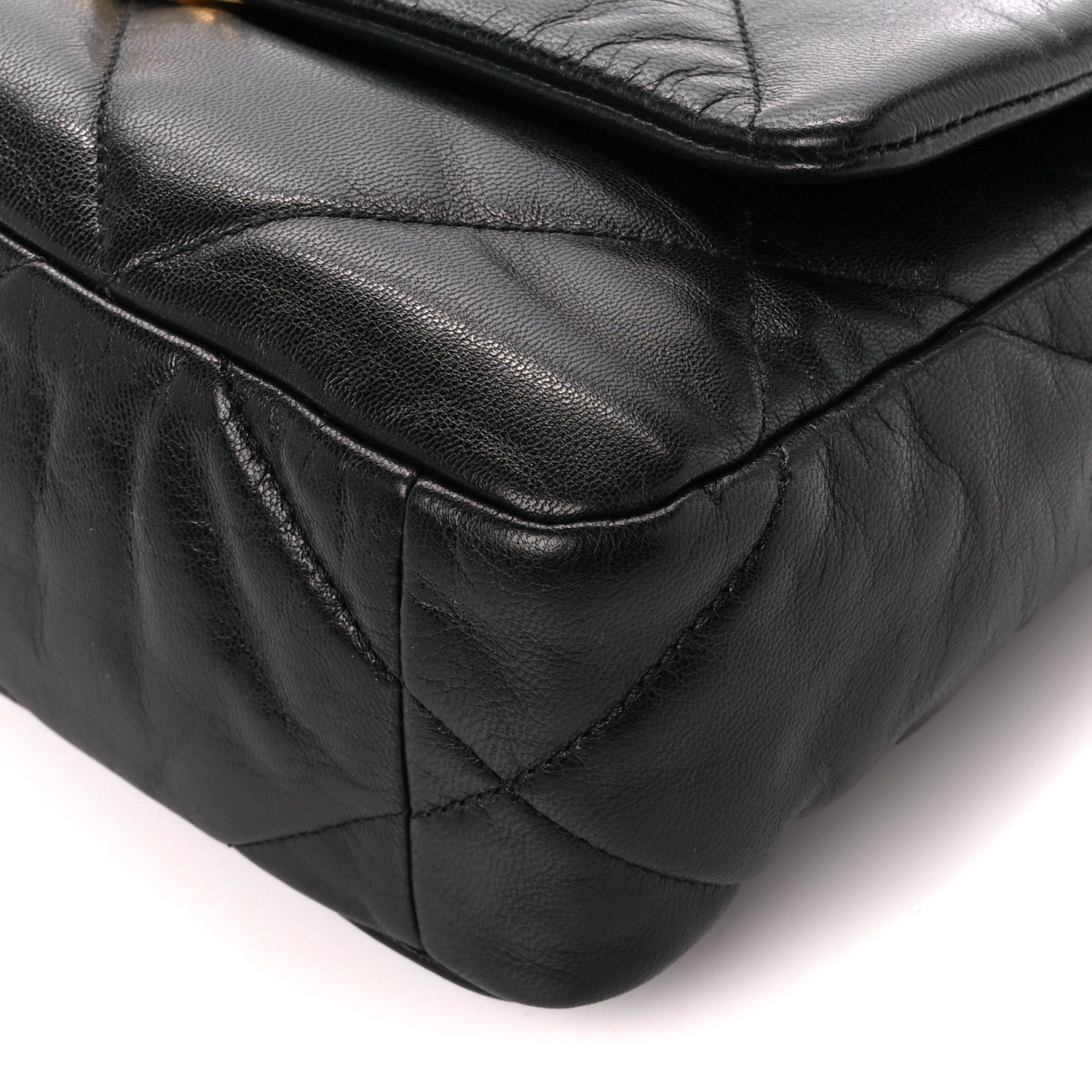Chanel Goatskin Quilted Medium Chanel 19 Flap Black 10 of 11