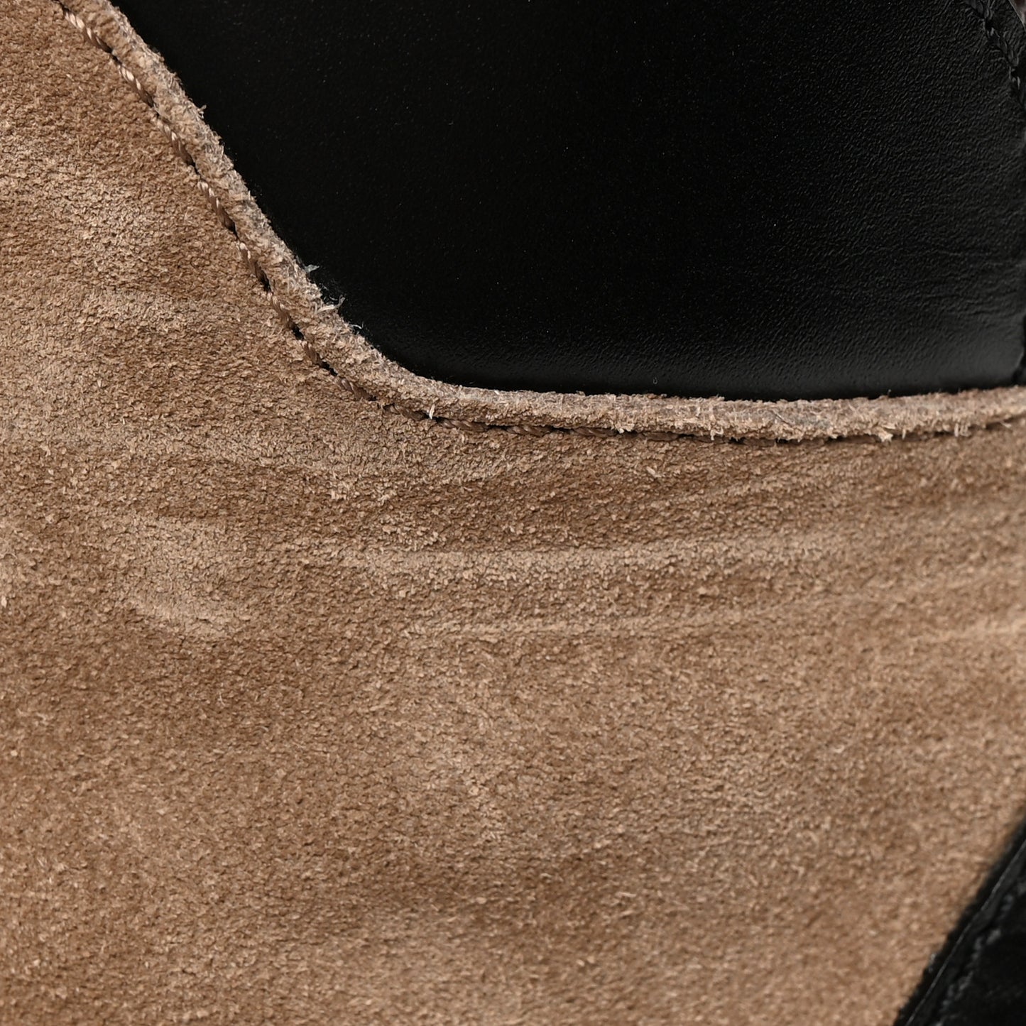 Suede Calfskin Monogram Laureate Platform Desert Boots 39.5 Taupe