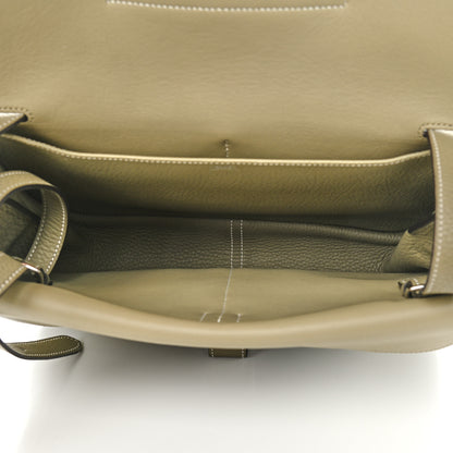 Hermes Taurillon Clemence Halzan 31 GM Sauge 6 of 10