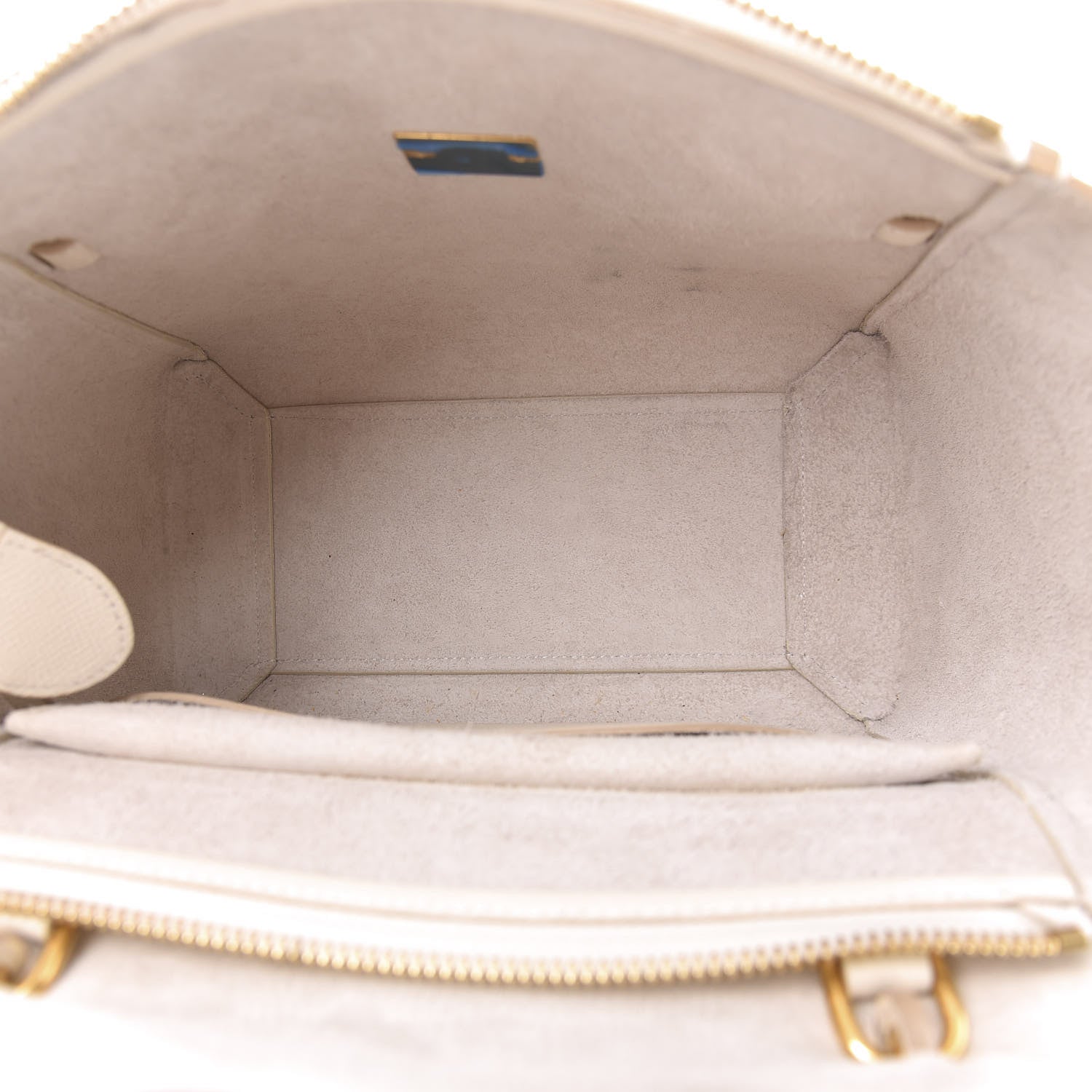 Celine Grained Calfskin Micro Belt Bag White 5 of 10