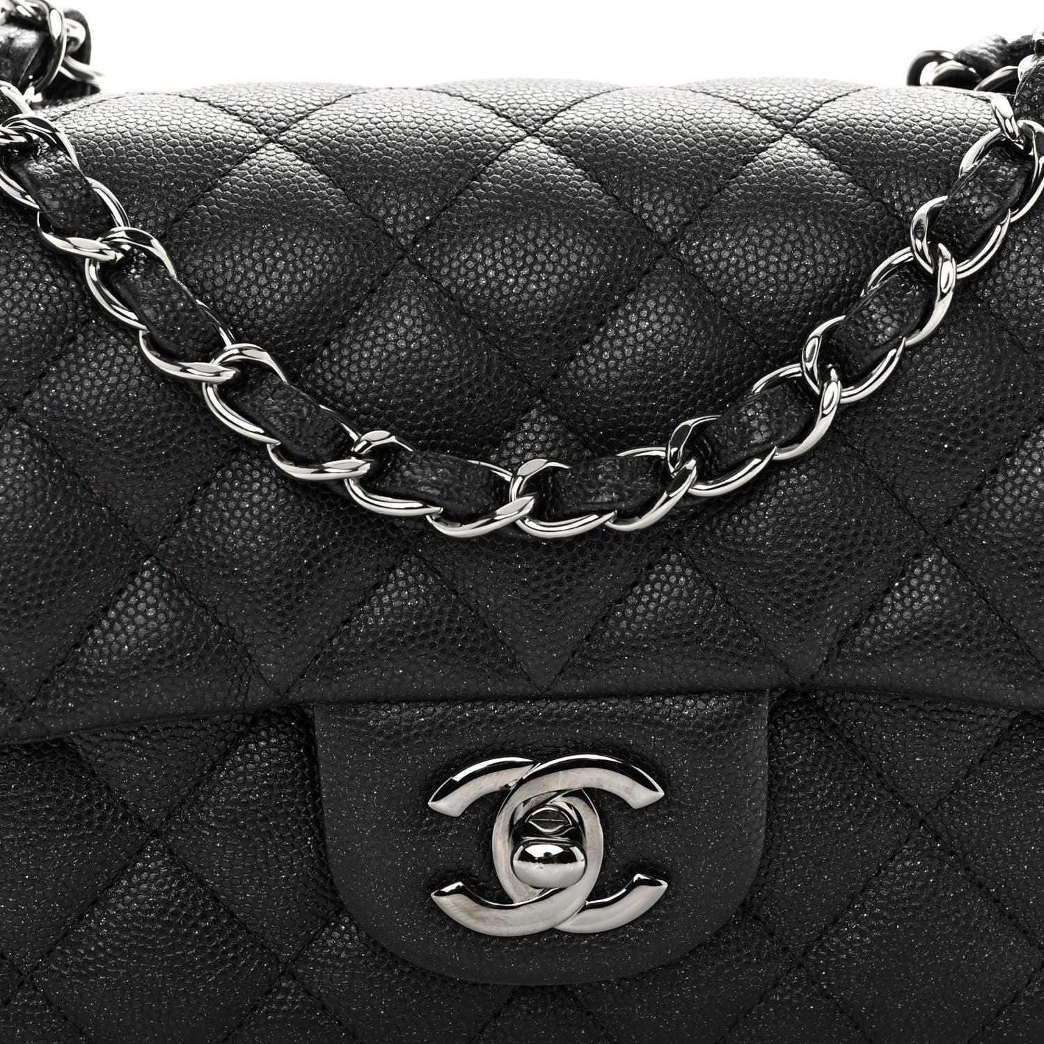 Chanel Caviar Quilted Mini Rectangular Flap Black 7 of 10