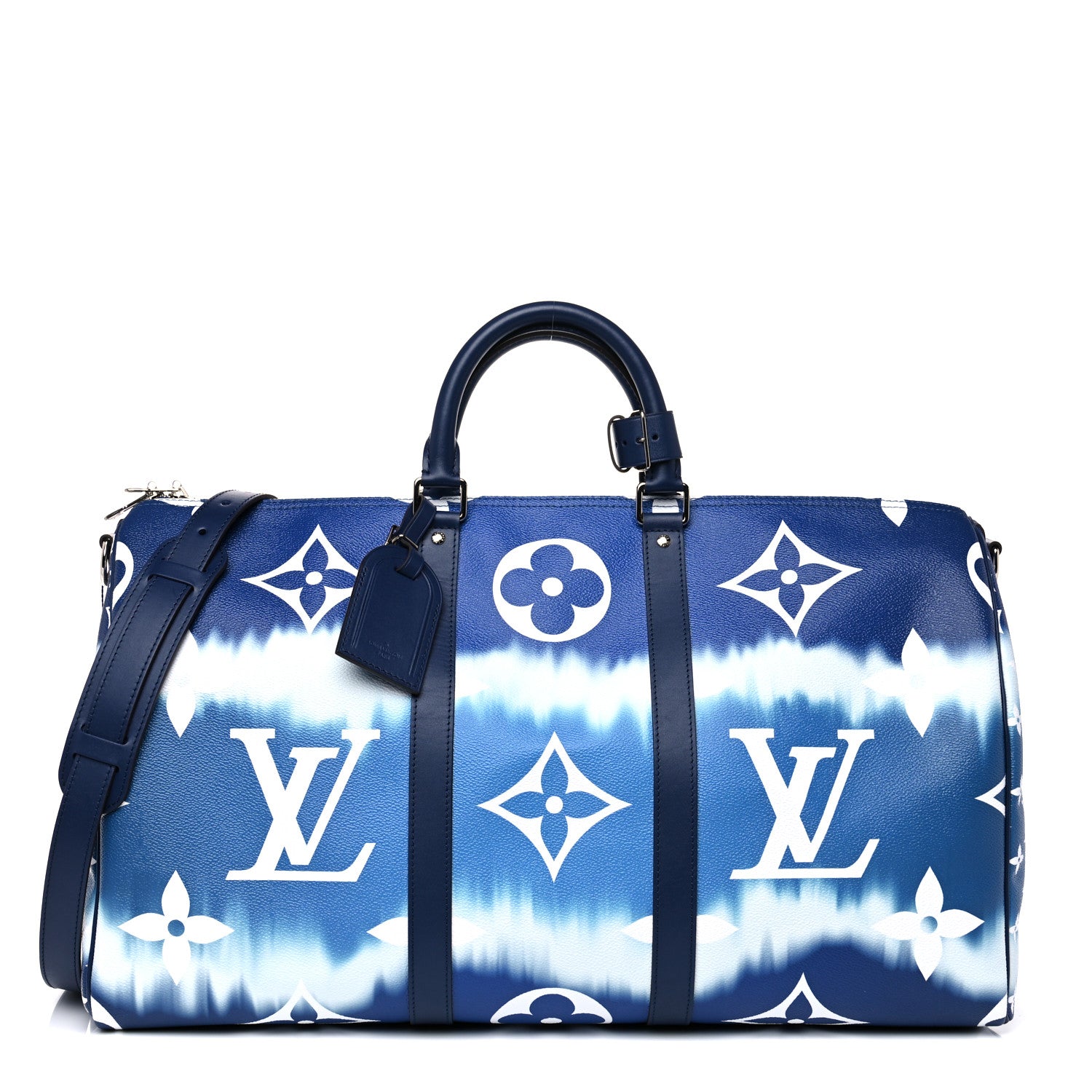 Louis Vuitton Monogram Escale Keepall Bandouliere 50 Blue 1 of 12