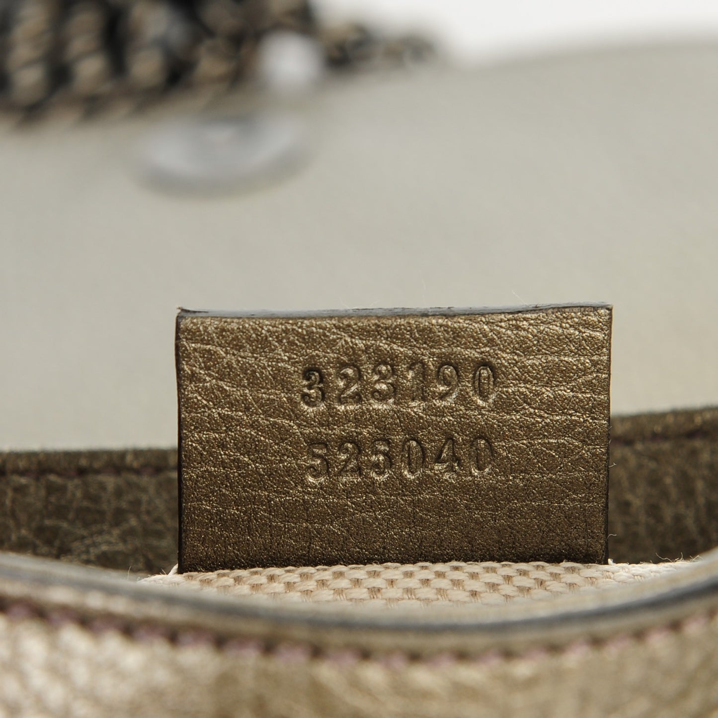 Metallic Pebbled Calfskin Small Soho Flap Crossbody Sasso