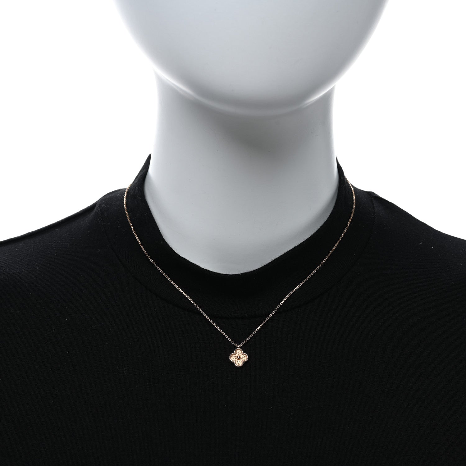 Van Cleef & Arpels 18K Rose Gold Sweet Alhambra Pendant Necklace 2 of 4